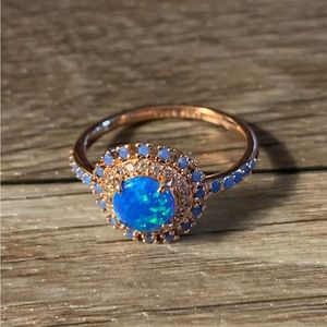 She’s Fierce and Beautiful lab grown Blue Azore Opal